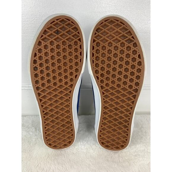 Vans PopCush Old Skool Blue Checkered Canvas Men’s Size 4.5 Skate Shoes - Picture 8 of 10